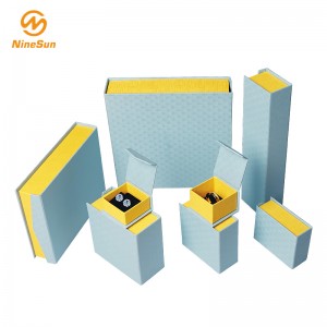 Μπλε, κίτρινο κουτί δώρου - Κουτί κοσμήματος, κουτιά δώρου γάμου για ειδικές περιπτώσεις